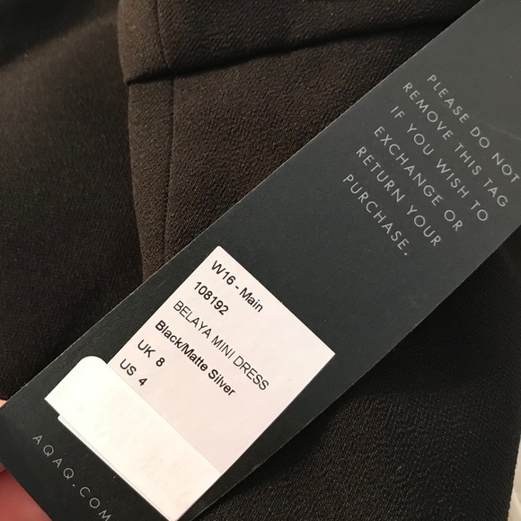 AQ/AQ Balaya Pleated Metallic Cocktail Dress - Picture 3 of 6